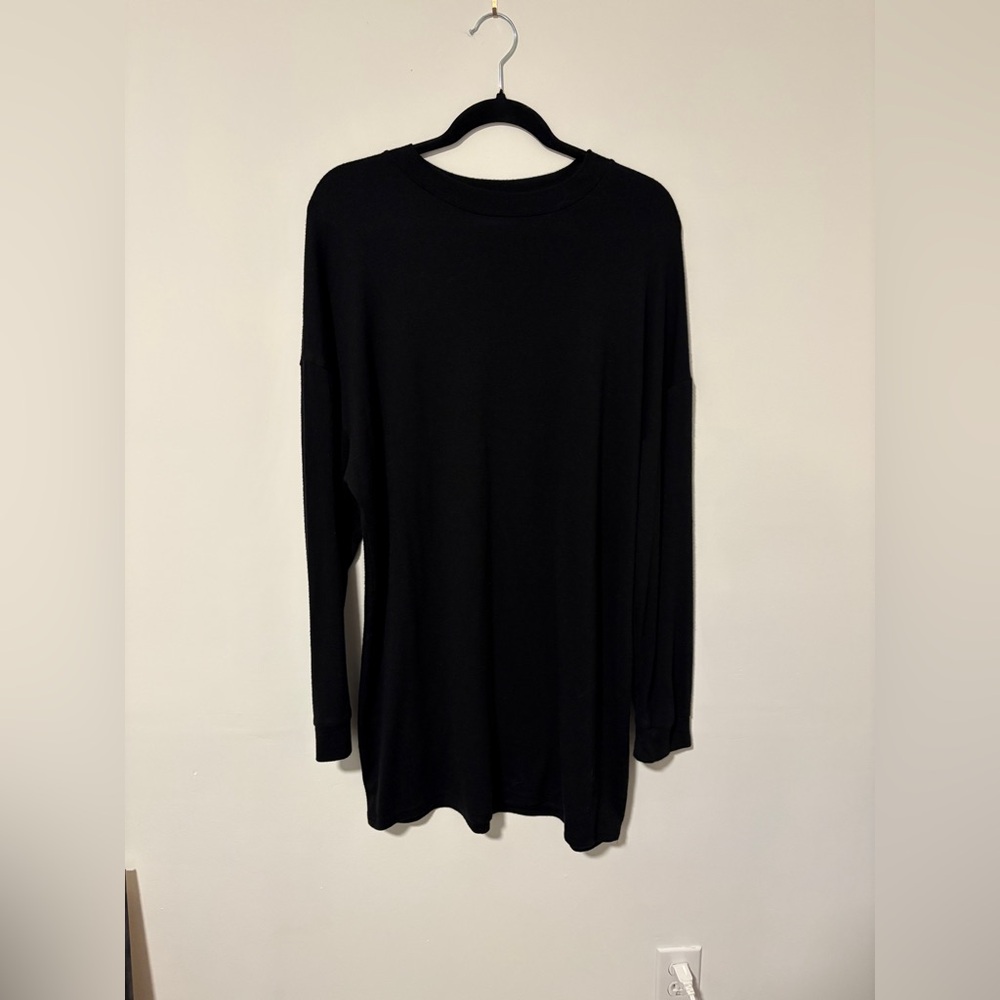 Wilfred Free Black Long-Sleeve Tunic Top/Dress